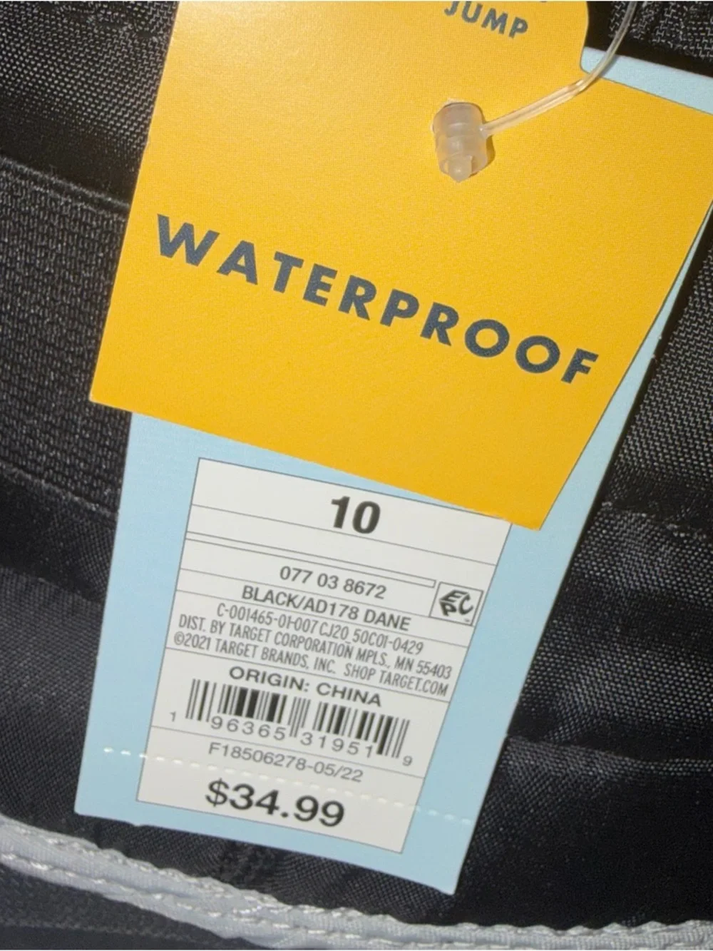 NEW Cat & Jack Black Dane Insulated Waterproof Winter Boots Toddler size 10